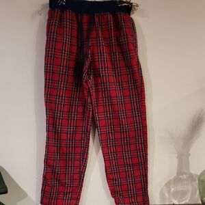 L.L. Bean Red Plaid Pajama Pants